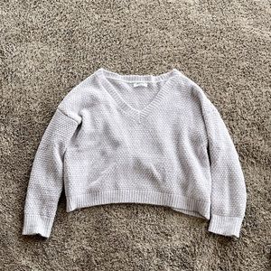 Cropped lavender sweater
